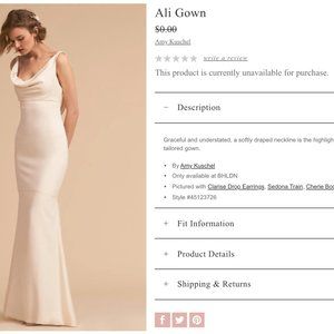 BHLDN Amy Kuschel "Ali" Wedding Gown